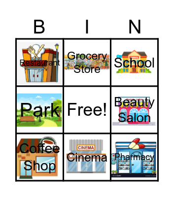 Buildings Bingo Card