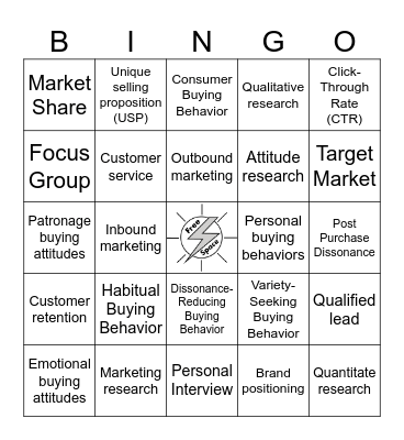 Marketing 2 Bingo Card