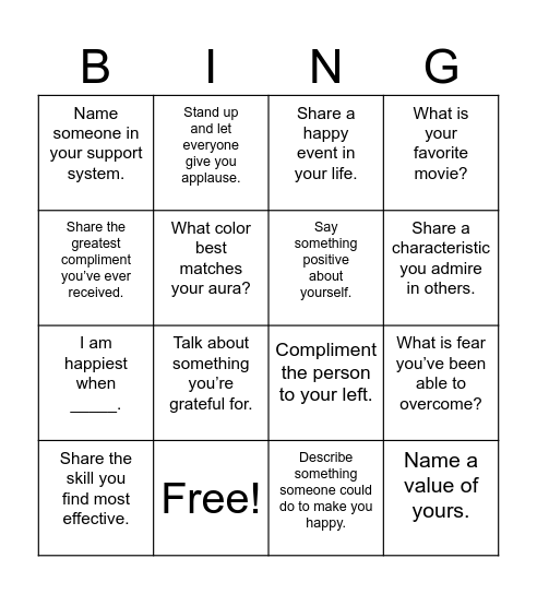 Franny Bing(o) Bingo Card