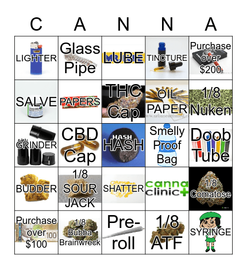 CANNA BINGO Card