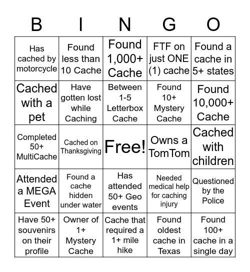 2016 Meet & Greet -  GC6K36J Bingo Card