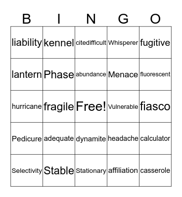 Summer Enrichment BINGO Card