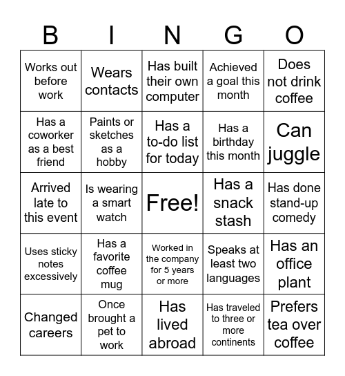 CMS Summer Bonus Bingo Card