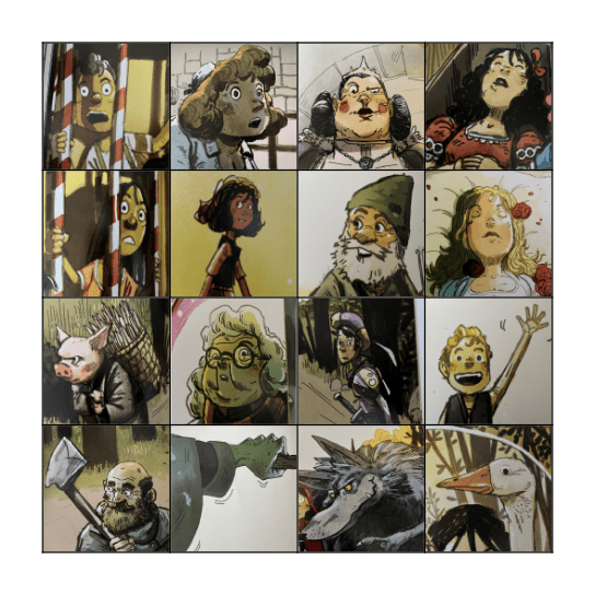 Endlessly Ever After Bingo Card