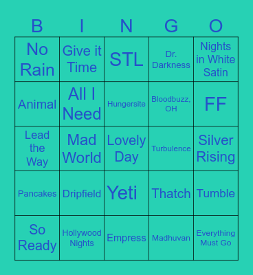 Hotlanta Bingo Card