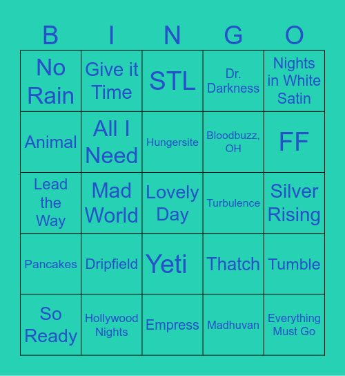 Hotlanta Bingo Card