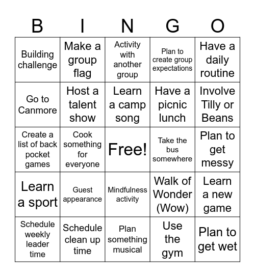 Programming Bingo Card