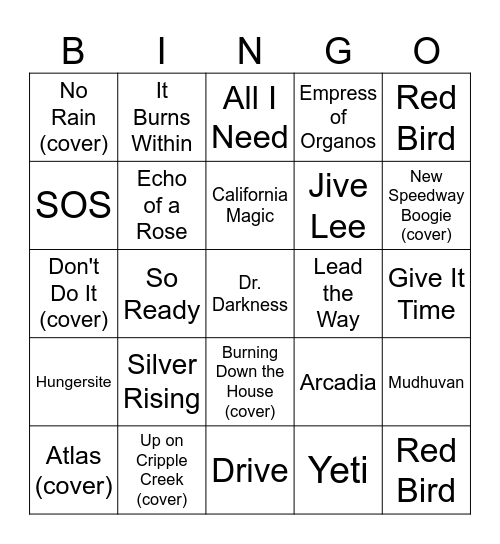 Goose Slaying Summer '24 - Atlanta Bingo Card