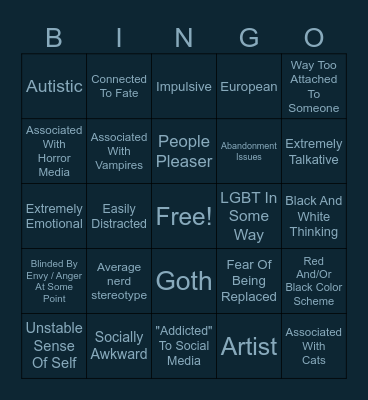 MEL BINGO V2 Bingo Card