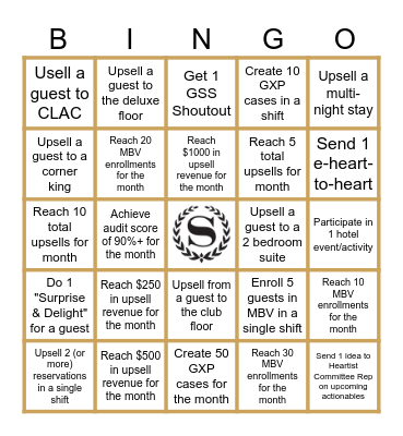 FRONT DESK Bingo Card