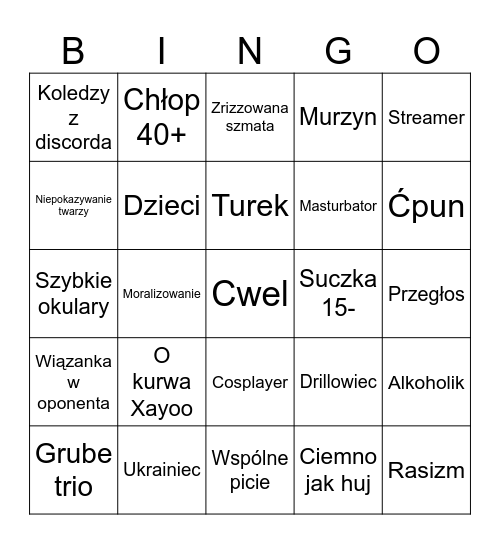 Ome Bingo Card