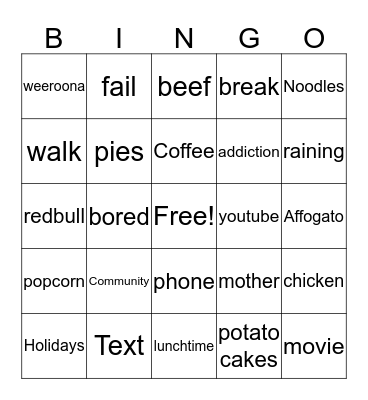 Bingoness Bingo Card