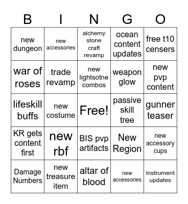Heidel Ball 2024 Bingo Card