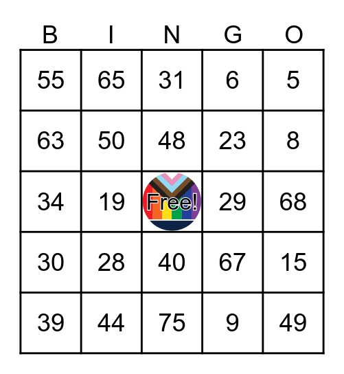 PRIDE Drag Bingo 2024 Bingo Card