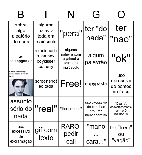 Próxima Mensagem De Dsans Bingo Card