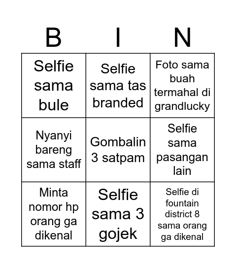 Mumtaza bridal shower! Bingo Card