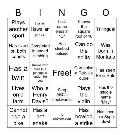 Youth Fest 2024 Bingo Card