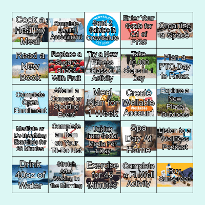 Summer of Fun Bingo Card