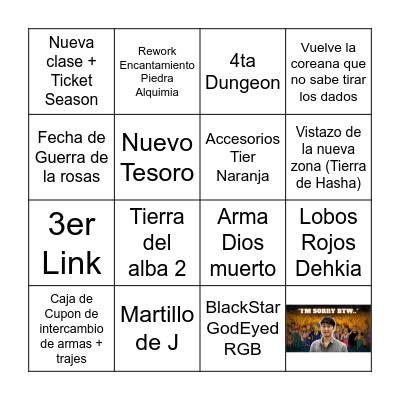 Gala de Heidel 2024 Bingo Card
