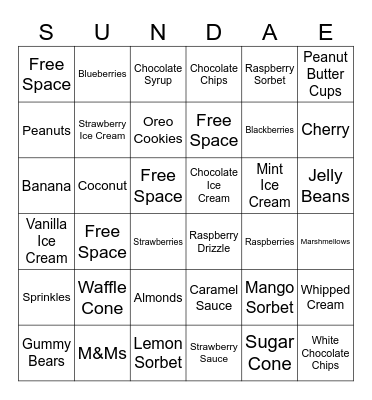 Maeve's Birthday Party Bingo Card