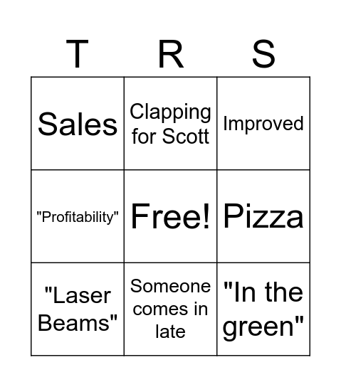 TRS Bingo Card