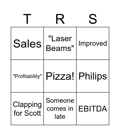 TRS Bingo Card