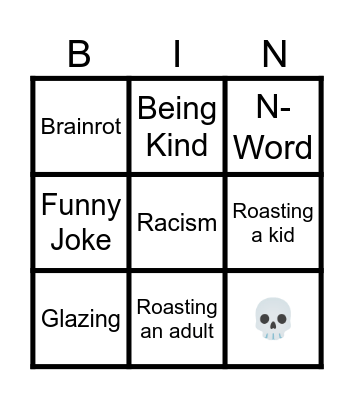 Instagram Reels Bingo Card