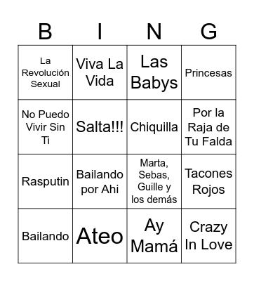 BINGA SANT JOAN 2024 Bingo Card