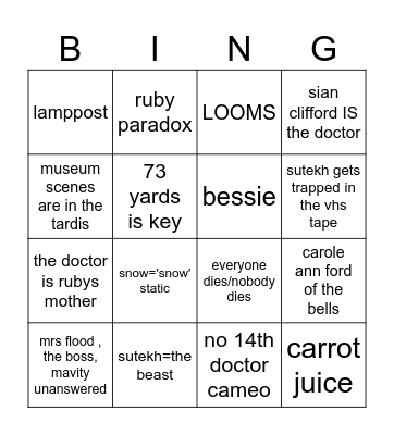 empire of death Bingo Card