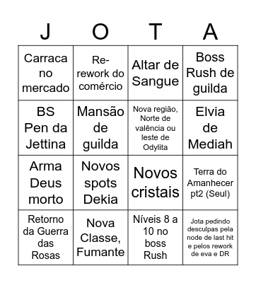 Bingo Banquete 2024 Bingo Card