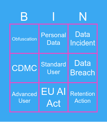 Policy Bingo Card