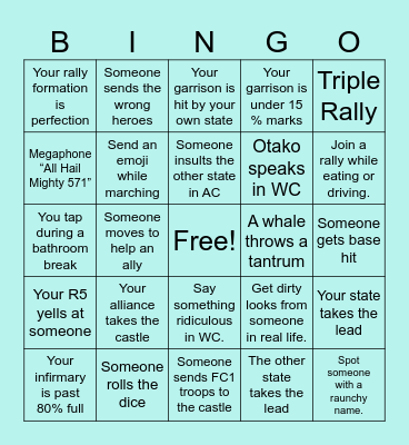 571 SVS Bingo Card