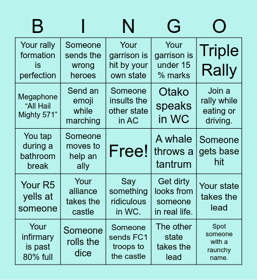 571 SVS Bingo Card