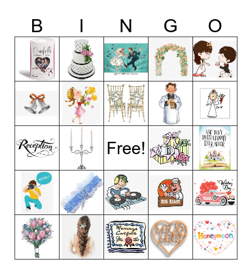 Wedding Bingo Card