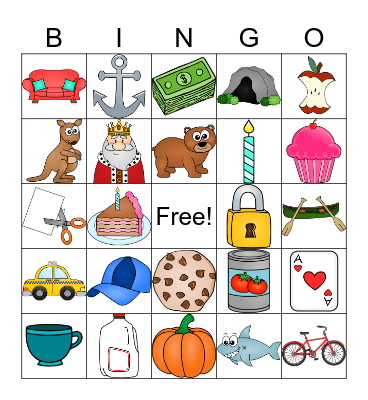 K Bingo Card