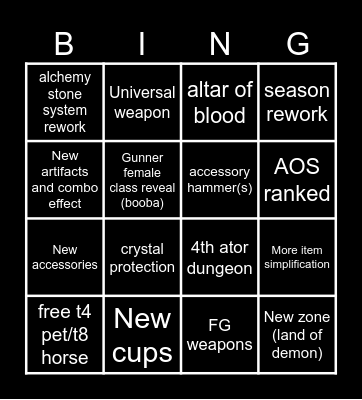 Ball 2024 Bingo Card