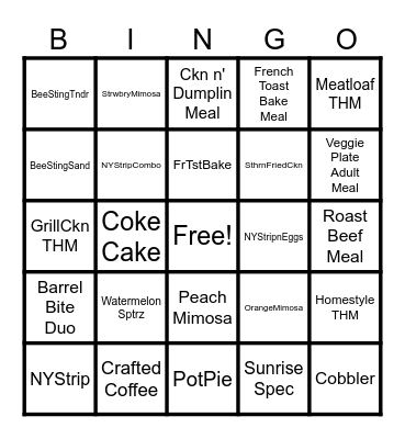 Bingo Blitz Bingo Card