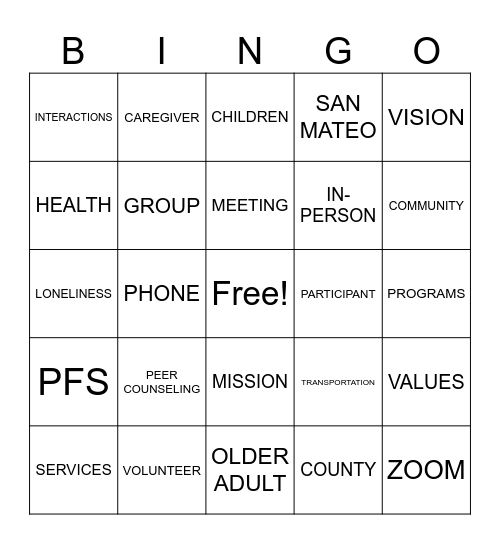 Bingo Card