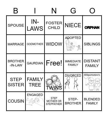 FAMILY BINGO Card