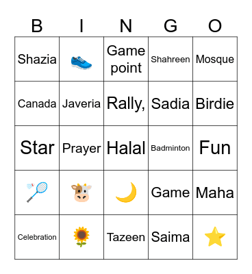 EID SMASH CELEBRATION Bingo Card