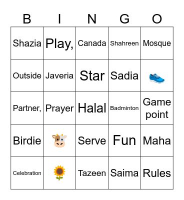 EID SMASH CELEBRATION Bingo Card