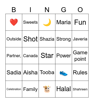 EID SMASH CELEBRATION Bingo Card