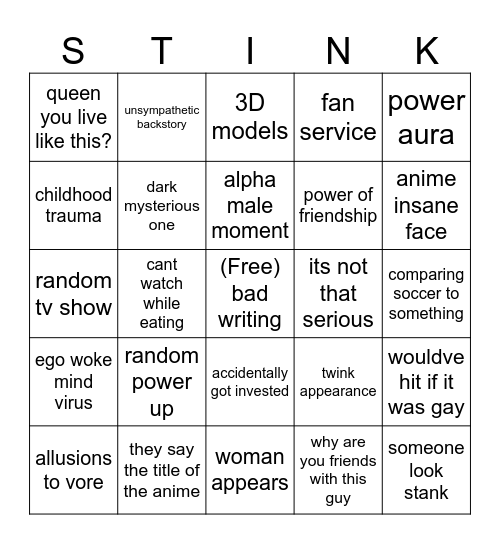 bluelock bingo Card