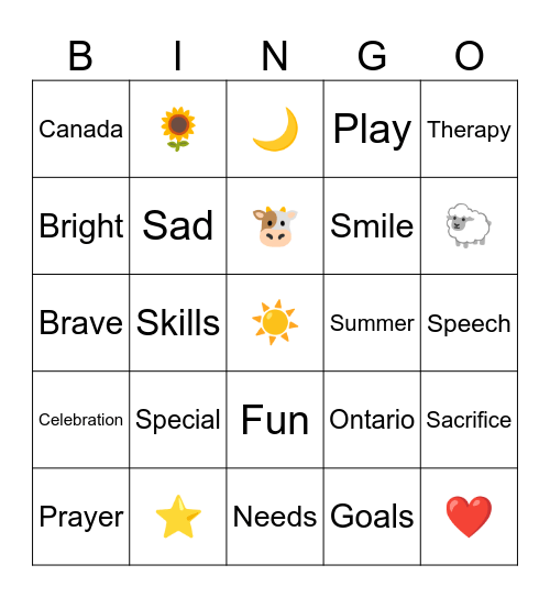 EID  PARTY Bingo Card