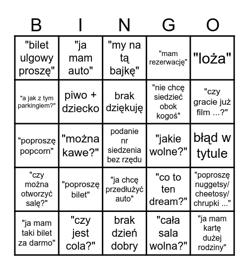 Helios Bingo Card