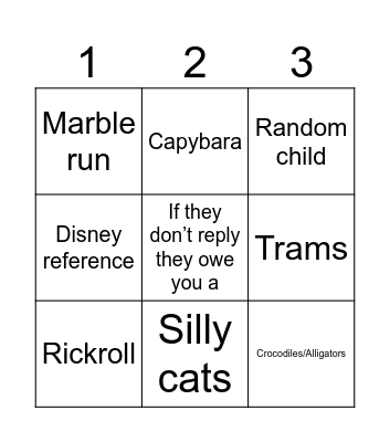 My Instagram feed (for some reason) Bingo Card
