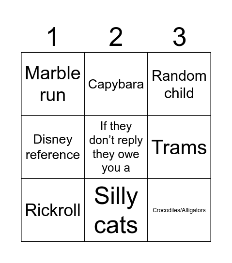 My Instagram feed (for some reason) Bingo Card