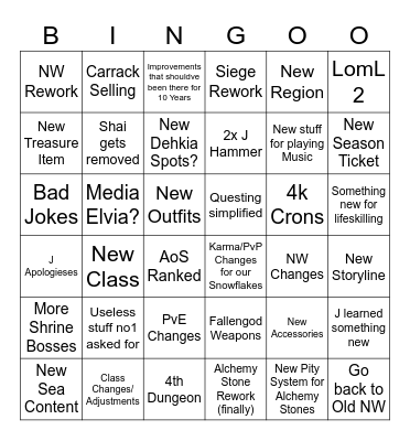 BDO 2024 Heidel Ball Bingo Card