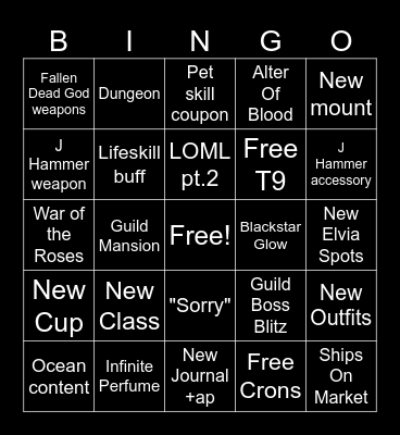 Heidel Ball 2024 Bingo Card