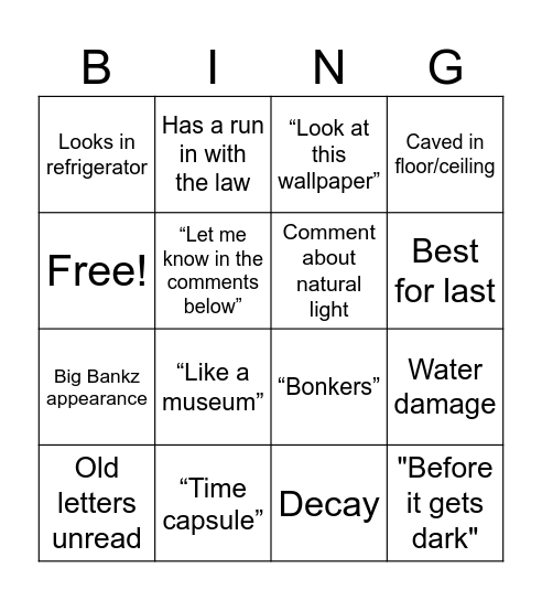 JerimyXplores Bingo Card